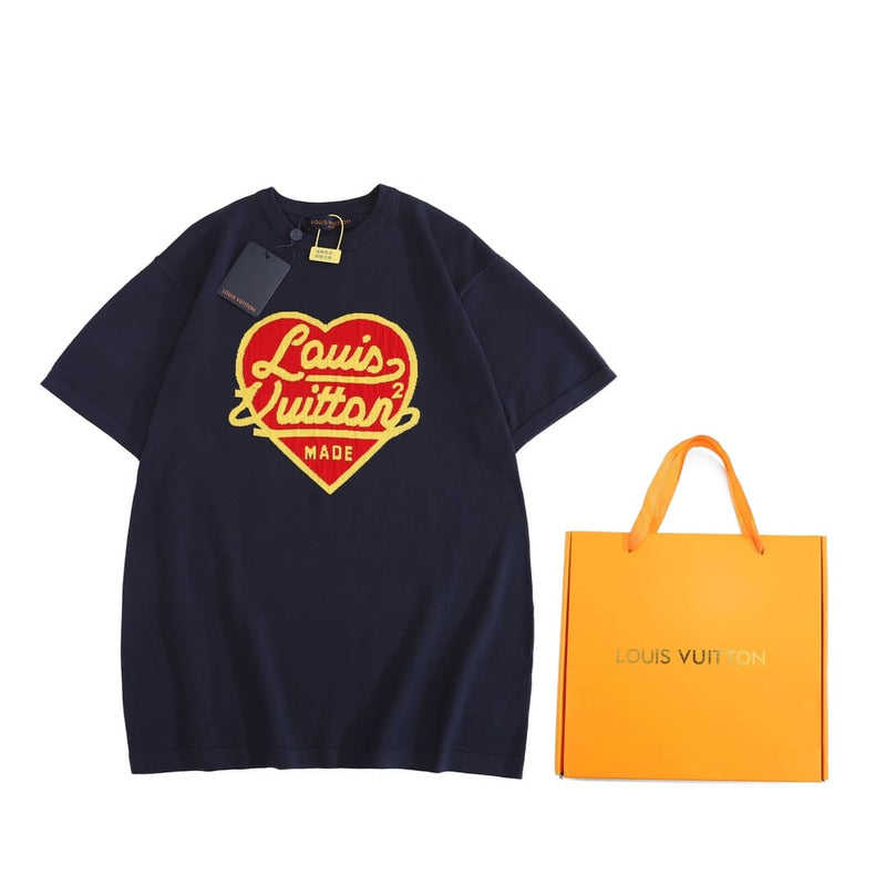 Camiseta Louis Vuitton x Nigo Intarsia Jacquard Heart