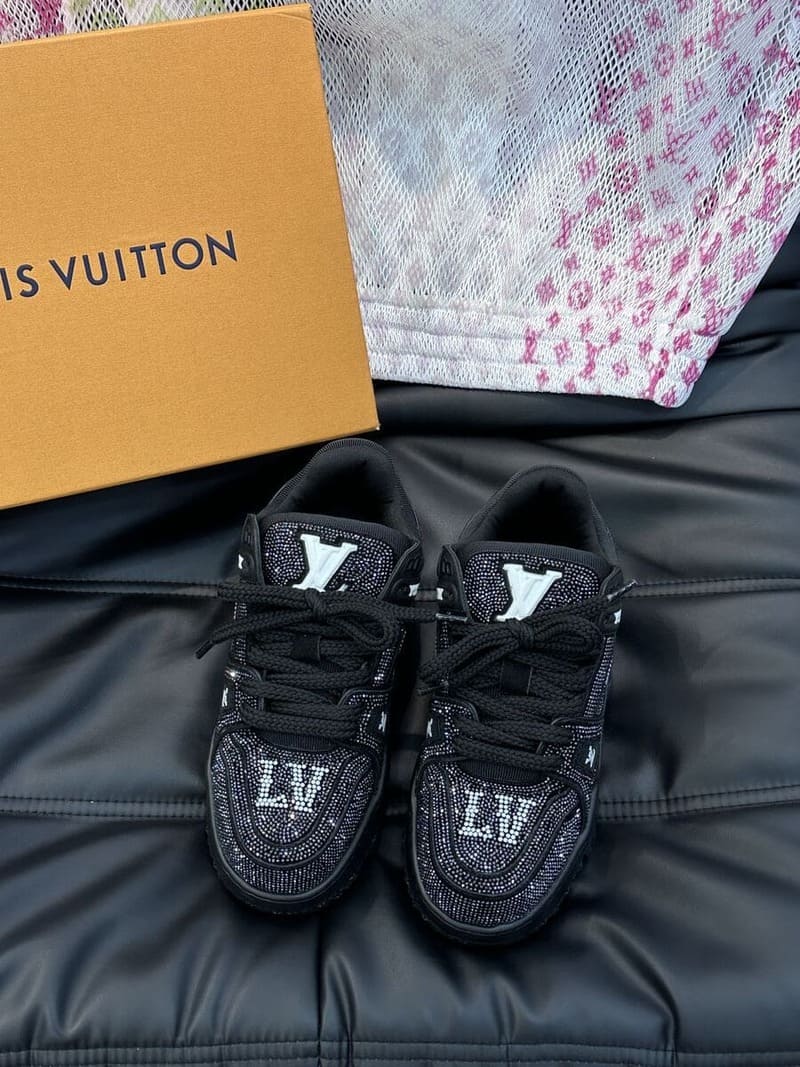 Louis Vuitton Black Crystal 'LV Trainer Maxi'