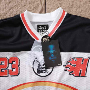 Camisa Hellstar Jersey Long White/Red