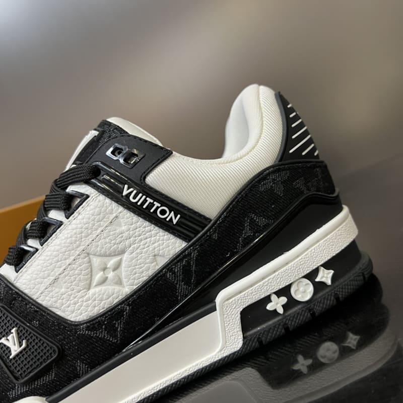 Pronta Entrega - Louis Vuitton LV Trainer White Black