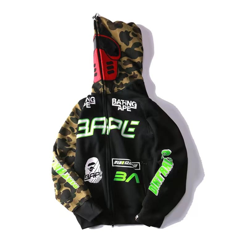 Moletom BAPE Bmx Mask Full Zip Hoodie