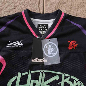 Camisa Hellstar Jersey Long Pink Flame