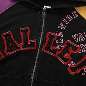 Moletom Vale Forever Crest Zip Purple/Yellow