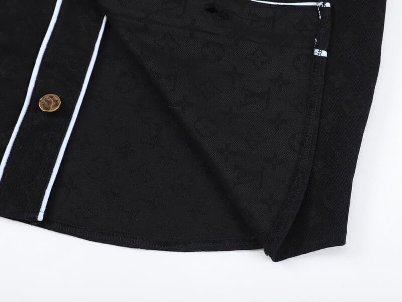 Camiseta Louis Vuitton Black Monogram Baseball