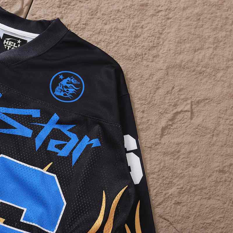 Camisa Hellstar Jersey Long Yellow Flame