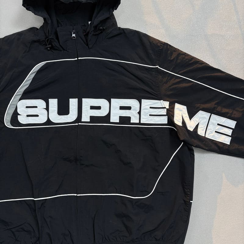 Jaqueta Supreme S Paneled Track Preto