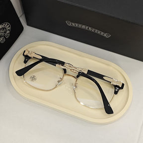 Óculos Chrome Hearts Gold