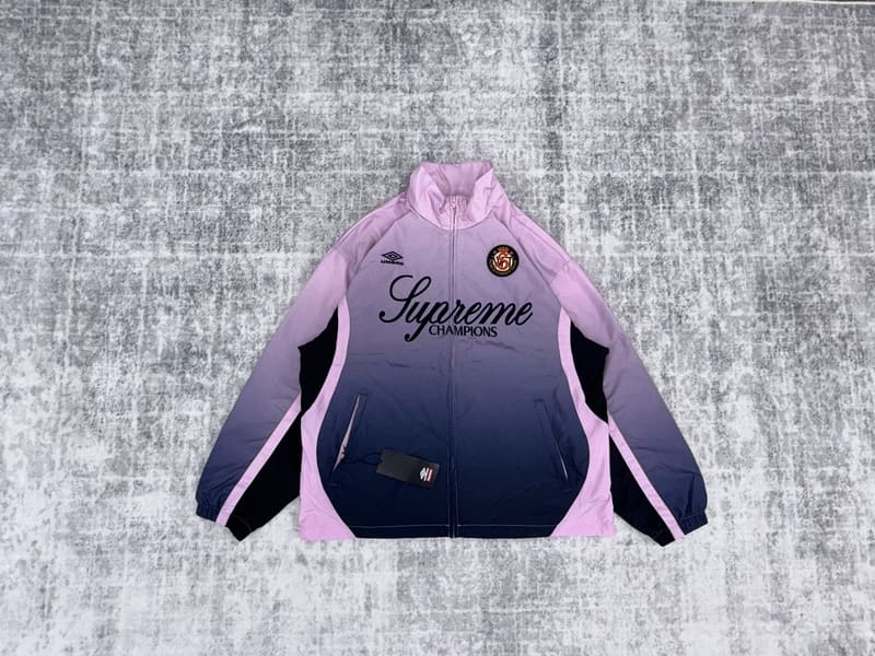Jaqueta Supreme x Umbro Gradient Track Pink
