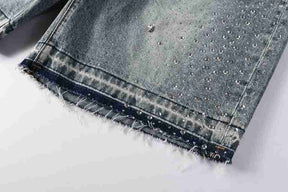 Bermuda Purple Brand Jeans Retro Crystal Denim