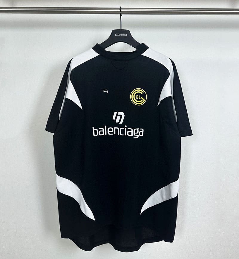 Camiseta Balenciaga Soccer T-Shirt 'BlackWhite'