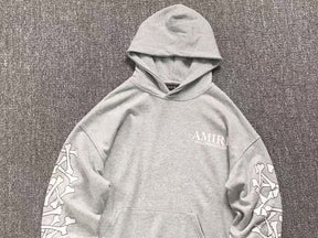Moletom Amiri Bones Stacked Cinza