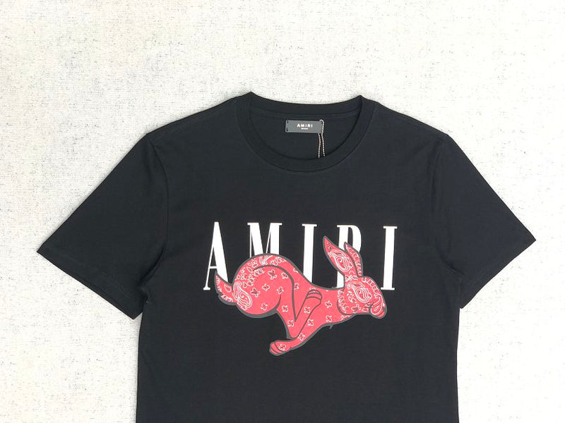 Camiseta Amiri Rabbit Logo Black