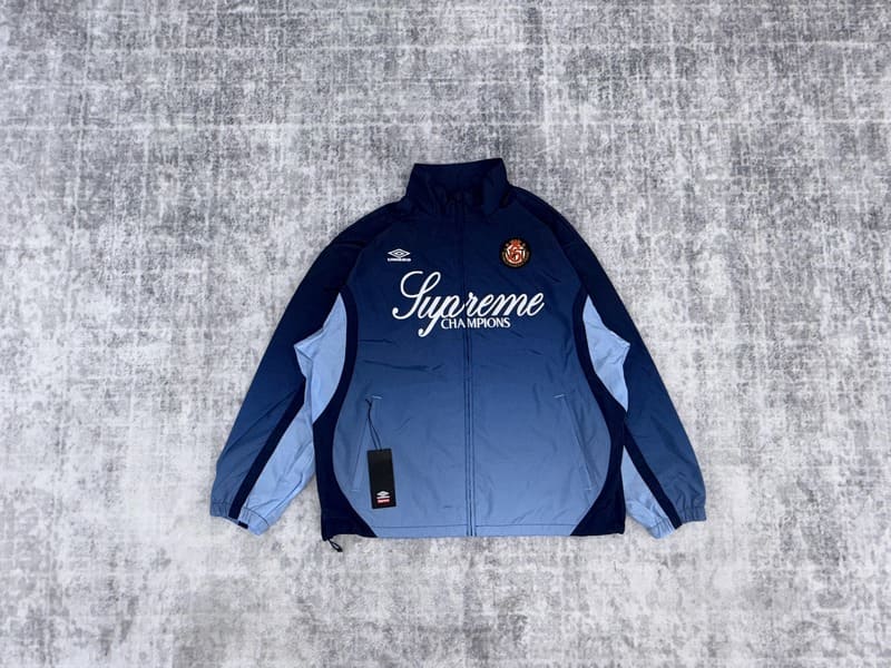 Jaqueta Supreme x Umbro Gradient Track Blue