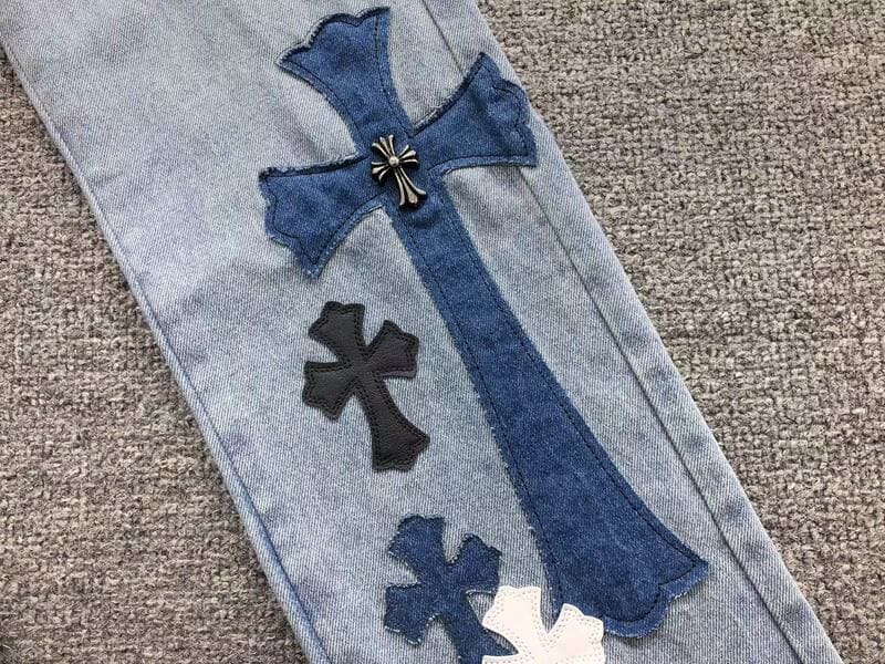 Calça Chrome Hearts Jeans Cross