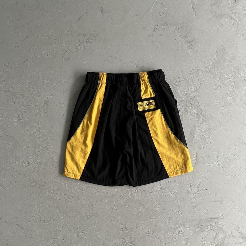 Shorts Corteiz Preto Amarelo