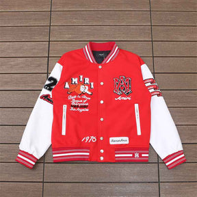 Jaqueta Amiri College Logo Patch Vermelha