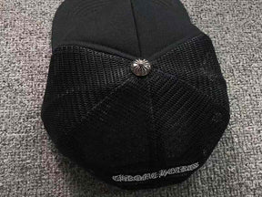 Boné Chrome Hearts Trucker Cemetery Preto/Vermelho