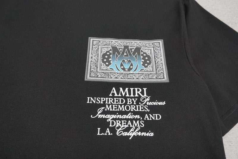 Pronta Entrega - Camiseta Amiri Ma Bandana Black