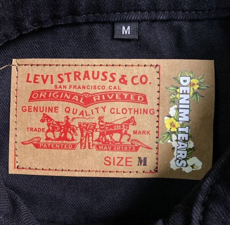 Jaqueta Denim Tears x Levi's Black